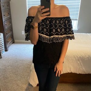 NWT Anthropologie Mavra Off-the-shoulder Top